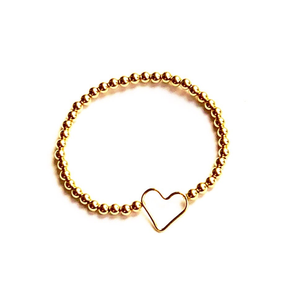 Indy & Noa Goldfilled heart bracelet