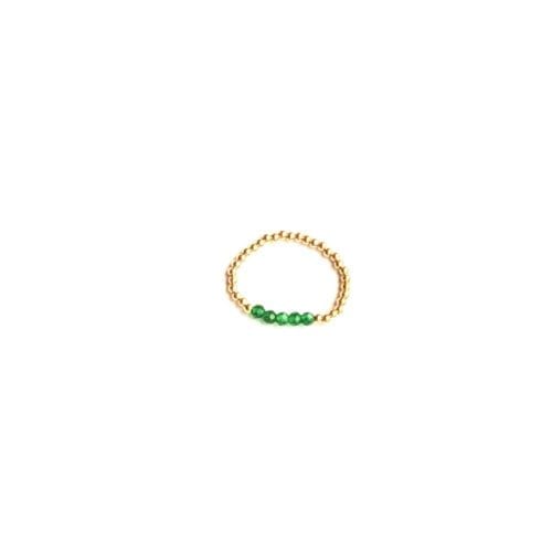 ndy & Noa goldfilled mini Emerald ring