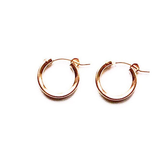 Indy & Noa pink Goldfilled hoops