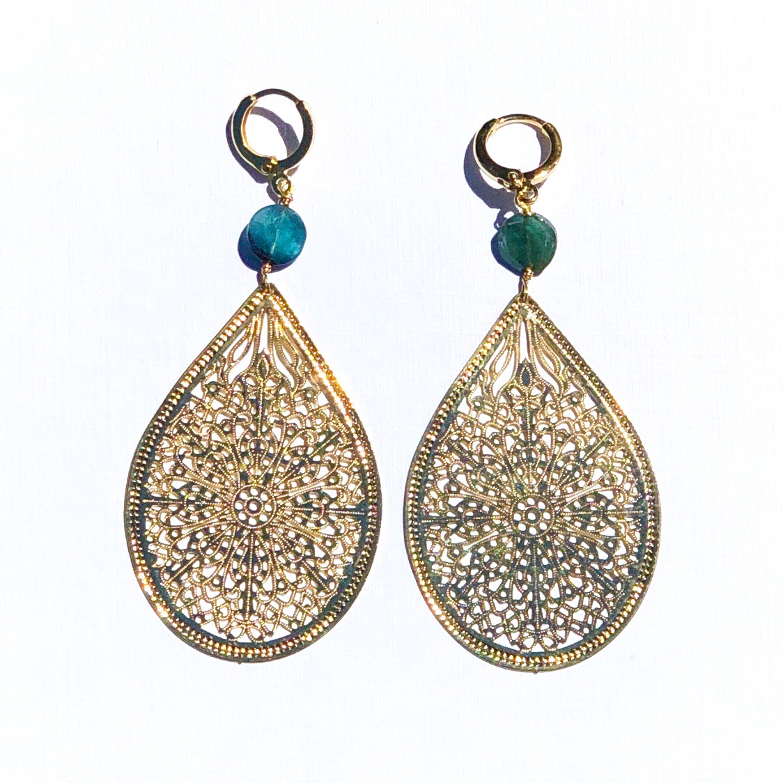 Goldfilled Tourmaline earrings - Indy&Noa