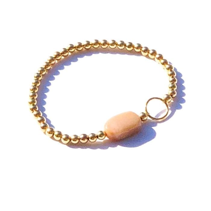 Indy & Noa goldfilled Opal & Circle of Life bracelet