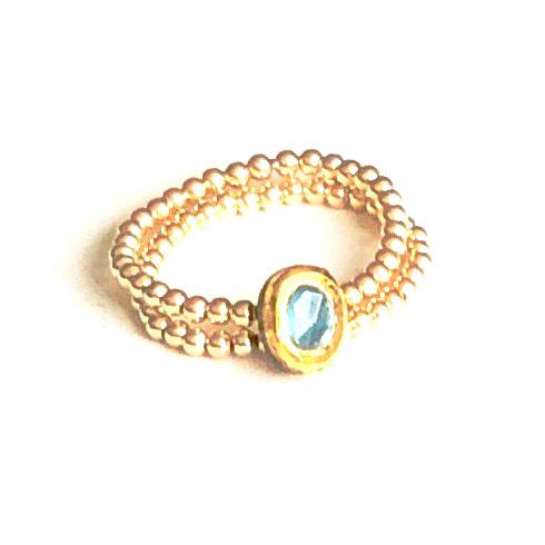 I&N  blue Tourmaline ring