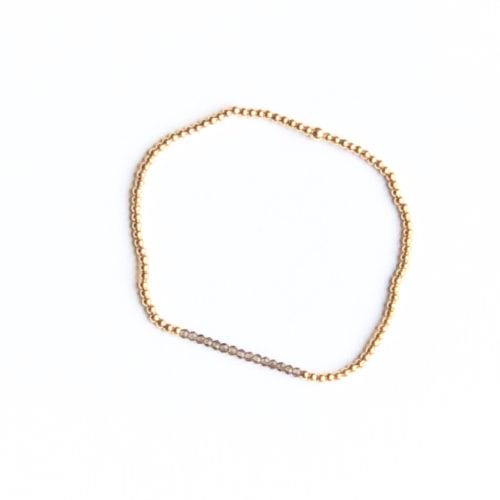 Indy & Noa goldfilled mini Rookkwarts armband