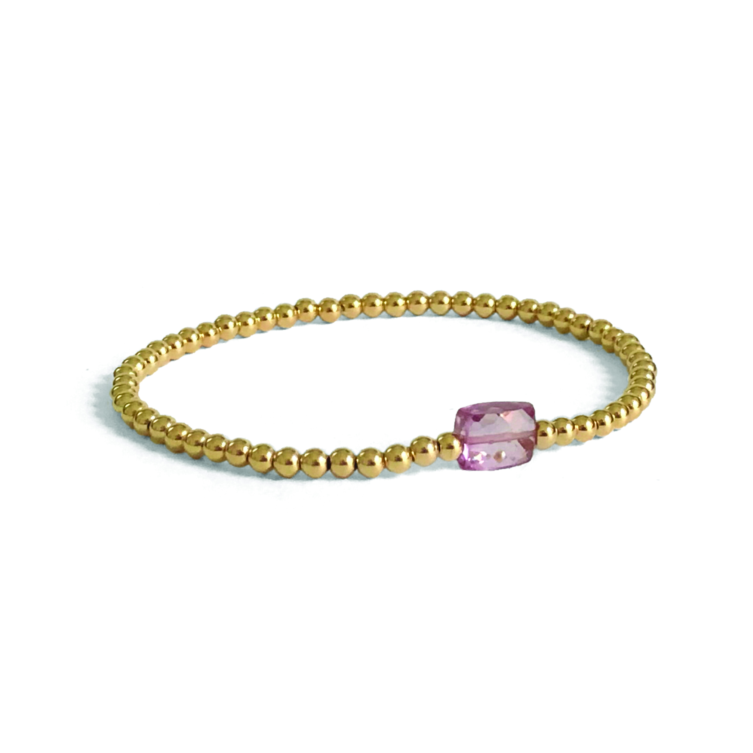 I&N goldfilled pink Tourmaline bracelet